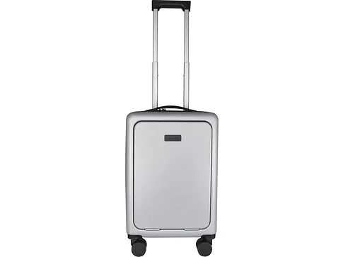 Rover Pro 20-дюймовый чемодан на колесах из материалов, переработанных согласно стандарту GRS, объемом 40 л - Серебряный