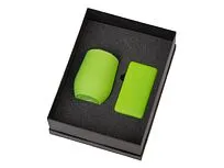 Подарочный набор с термокружкой и повербанком С1, 5000 mAh, зеленое яблоко