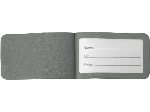 Багажная бирка Favor на силиконовой петле, серый