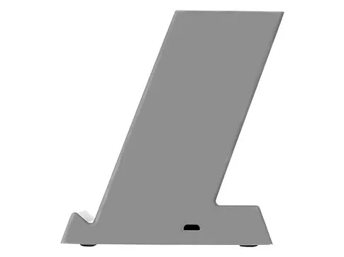 Беспроводная зарядка-подставка с подсветкой Glow box, серый (Р)