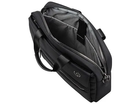 Портфель мужской BUGATTI НЕРО | NERO 15'', чёрный, нейлон 1680D/кожа, 42х10х30 см