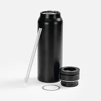 Термобутылка Magnus с магнитным держателем для телефона, черная