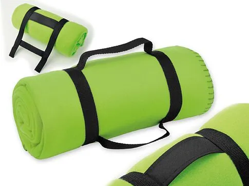 Плед флисовый 160x120 см, зеленый