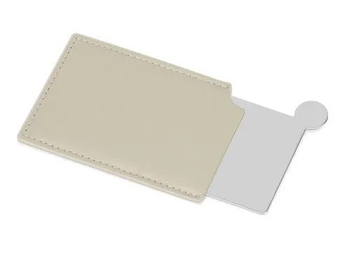 Зеркало в чехле Style, серебристый/бежевый (Р)