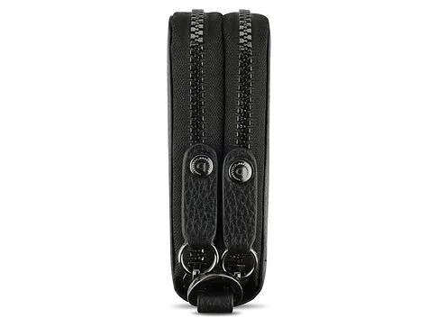 Кошелёк женский BUGATTI Elsa, с защитой данных RFID, чёрный, воловья кожа/полиэстер, 19х3х10,5 см