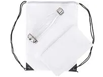 Спортивный набор с бутылкой и полотенцем Beginner, белый