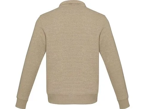 Tin унисекс-свитер с молнией на четверть из переработанных материалов Aware™ - Oatmeal