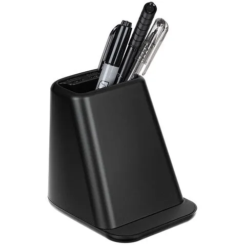 Настольный органайзер с зарядкой, лампой, вентилятором и подсветкой логотипа powerTower, черный