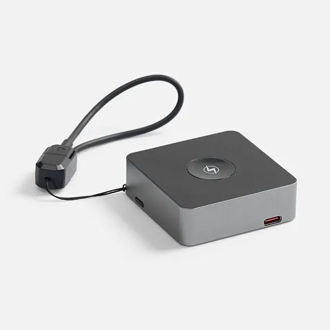 Внешний аккумулятор с беспроводной зарядкой Aura Power 5000 мАч, серый