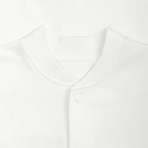 Бомбер унисекс Nuppu, молочно-белый