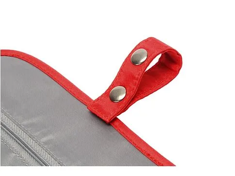 Несессер для путешествий со съемной косметичкой Flat, красный