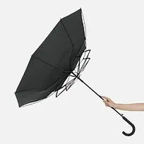 Зонт-трость Wind, черный