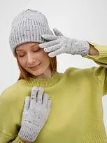 Перчатки сенсорные Spotti Senso, светло-серые