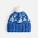Шапка Holidale, синяя с молочным