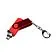 USB-флешка на 64 ГБ 3 в 1 поворотный механизм, c двумя дополнительными разъемами MicroUSB и TypeC C с одноцветным металлическим клипом, красный