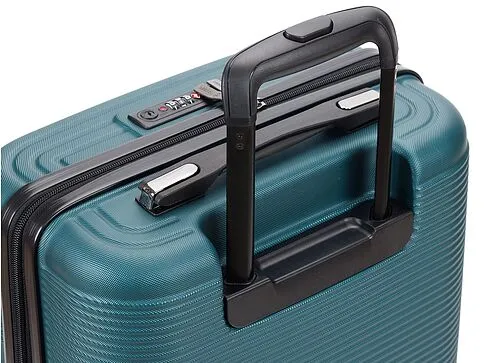 Чемодан TORBER Onego, зелёный, ABS-пластик, 59,5 х 39,5 х 24 см, 46 л