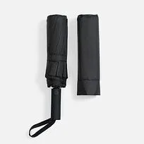 Зонт складной с УФ-защитой Ribstar, черный