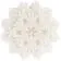 Свеча Snowflame 3, белая, 8 см