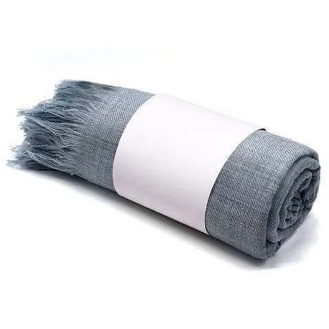 Плед полушерстяной COMFORT, светло-серый 