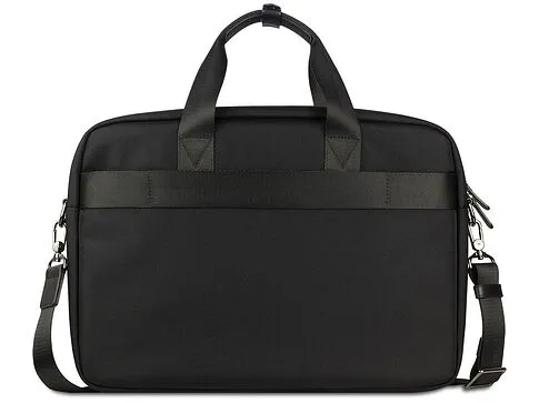 Портфель мужской BUGATTI НЕРО | NERO 15'', чёрный, нейлон 1680D/кожа, 42х10х30 см
