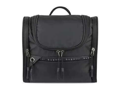 Несессер BUGATTI Blanc Delight, чёрный, нейлон RPET600D/тарпаулин/полиэстер, 24,5х12х22,5 см, 5 л