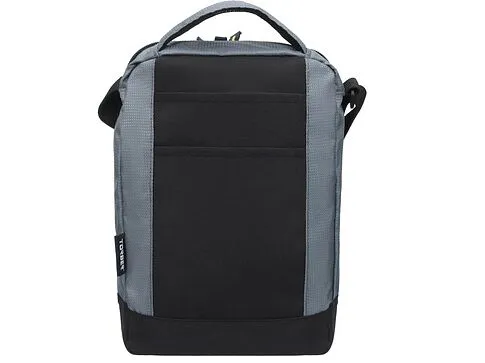 Сумка-планшет TORBER, черный/серый, полиэстер/добби, 22х10х29 см