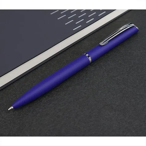 Ручка металлическая Miura, тёмно-синяя
