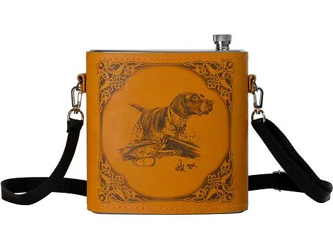 Фляга 510 (рыжая кожа), 1,5 л