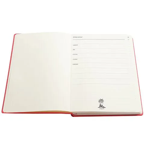 Ежедневник A5 недатированный Franco в мягком переплёте, красный