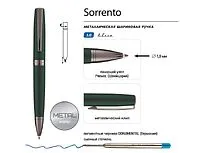 Ручка металлическая шариковая  Sorrento, зеленый матовый