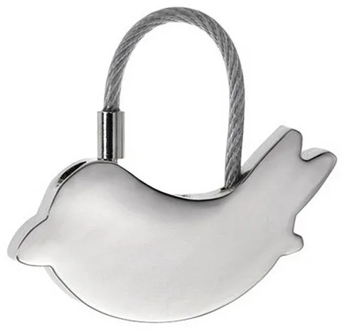 Брелок металлический Pajaro, серебристый Брелок металлический Pajaro, серебристый