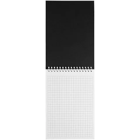 Блокнот Dali Mini в клетку, черный