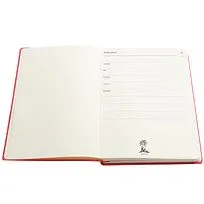 Ежедневник A5 недатированный Franco в мягком переплёте, красный