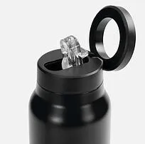 Термобутылка Magnus с магнитным держателем для телефона, черная