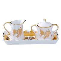 Набор  quot;Мелисса quot; (молочник и сахарница на блюдце), 17 * 8,5 *7 см 167379