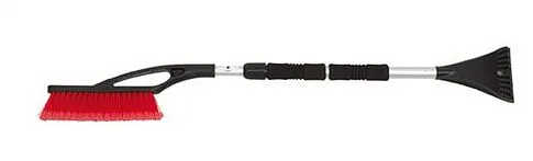 Авмомобильная щетка со скребком телескопическая, черный, красный