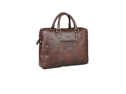 Сумка Mano Don Leon, натуральная кожа в коричневом цвете, 41 х 29,5 х 8,5 см