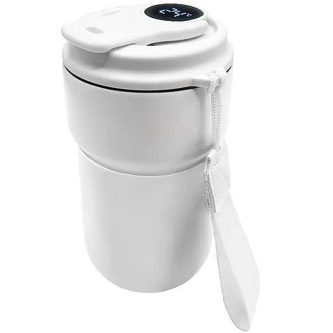 Термокружка вакуумная герметичная с дисплеем Clive To Go, белый Термокружка вакуумная герметичная с дисплеем Clive To Go, белый