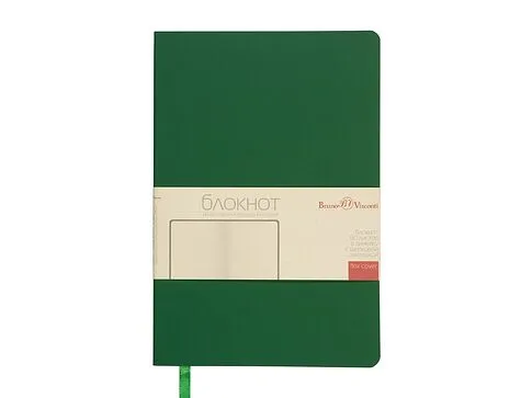 Блокнот А5 Megapolis Flex Velvet, зеленый