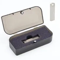 Флешка Rail 16 Гб в футляре, серебристая