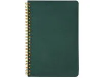 Бизнес тетрадь на гребне А5 Pragmatic, 60 листов в клетку, зеленый