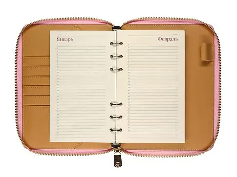 ЕЖЕДНЕВНИК недатированный А5- RIVIERA. ZEFIR (РОЗОВЫЙ ЗЕФИР) (Р)