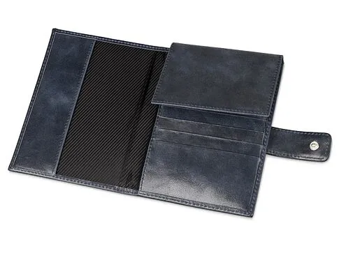 Бумажник путешественника Druid с отделением для паспорта, темно-синий