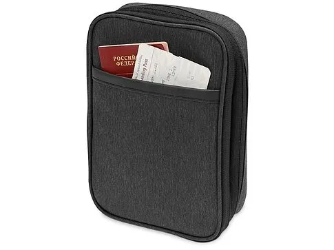 Органайзер для электроники District, темно-серый