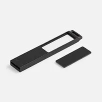 Флешка markBright Black с зеленой подсветкой, 32 Гб