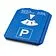Парковочный диск 5 в 1, синий