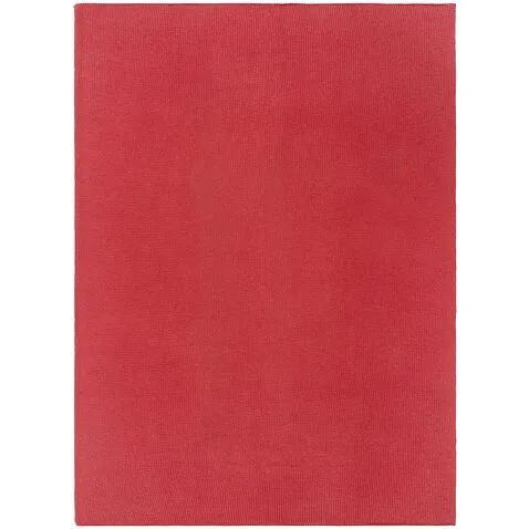 Плед Knitly, красный (коралл)