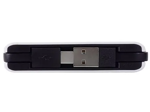 USB-хаб Hubix с коннектором 2-в-1 USB-C и USB-A, 2.0, белый