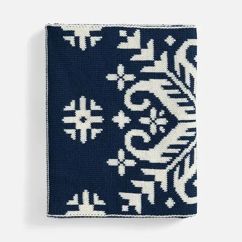 Шарф Wintertude L, синий с белым