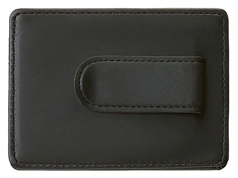 Картхолдер для двух карт и наличных денег с зажимом Crave, черный